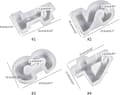Miniatyrbillede 4 af 5: 1-4 Talform, DIY Silikoneform, 3D Håndlavede Lysestageforme, Gipsform, Lysestageform Number 4