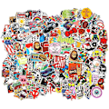 Miniatyrbilde 1 av 5: Kult Tilfeldige Klistremerker Pakke 100 stk Laptop Klistremerker Bombe Vanntette Vinyl Klistremerker Bulk Variety For Bagasje Datamaskin Skateboard Sykkel Skate Ipad Bil Mot