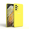 Pikkukuva 1 / 5: Samsung Galaxy A53 5G -kotelo A73 Silkkisen Silikoninen Pehmeäpintainen Kotelo Yellow For A73 5G