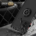 Miniatyrbilde 5 av 5: Ringholder og Kickstand Telefondeksel for Zte Blade A72 4g / V40 Vita - Støtsikker PC + TPU Hybrid Deksel Yellow Black