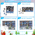 Miniatyrbillede 3 af 5: Adventskalender 2024 Julepuslespil til Voksne, Jule-nedtællings-puslespil, 24 Dele 1008 Dele Puslespil Nedtælling til Juleaften (FMY) PT001