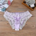 Miniatyrbillede 3 af 5: Mænds Åben Front Thong Violet M