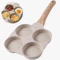 Pikkukuva 1 / 5: Pannukakkupannu, 4 kupin munien paistinpannu, tarttumaton jaettu omelettipannu, aamupalan hampurilaispannu