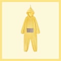 Miniatyrbild 2 av 5: Unisex Teletubbies Kostymer Disi Onesies Lala Cosplay Pyjamas Vuxen Pyjamas Djursovkläder Jumpsuit Yellow S