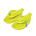 Miniatyrbild 2 av 5: Modepar Bananformade Flip Flops Mjuka Bekväma Hemtofflor För Hemmet Inomhus Fluorescent Green 44 45