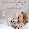 Miniatyrbild 5 av 5: 3x Tuya Wifi inomhus temperatur- och fuktsensor termometer hygrometer