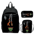 Miniatyrbild 2 av 5: 2024 Nya Teenage Mutant Ninja Turtles Skolväska Axelväska Pennväska 3-pack 16\" Ryggsäck Cartoon Tryckt Väskor Pojkar Födelsedagspresent T-11