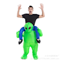 Miniatyrbilde 4 av 4: Alien Oppblåsbar Kostyme for Halloween Cosplay Lake Blu Lake Blu Lake Blue Children (120-145cm)