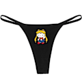 Pikkukuva 4 / 5: Hellokitty Puuvilla Ohut Olkaimellinen Seksikäs Stringit Matala Vyötärö Saumattomat Anime Sarjakuva Kuromi Alushousut Naisille Yksinkertaiset Ribbineulotut T-housut HARMAA 7 GREY 7 M