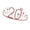 Miniatyrbillede 2 af 5: Fødselsdagskrone Tiara med Hårkam Krystal Rhinesten Sølv Fødselsdagsgave til Kvinder Prinsesse Fest Tilbehør og Dekorationer med Krystal