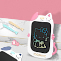 Miniatyrbillede 4 af 5: 8,5 tommer farverig LCD skrivetavle Doodle tegneplade til børn småbørn, rejselegetøj kattegaver til kat