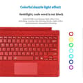Miniatyrbild 4 av 5: 1089D Compatible Colorful Backlit Bluetooth Keyboard with Touchpad for Microsoft Surface Pro 7+ / 7 / 6 / 5 / 4 / 3 Blue