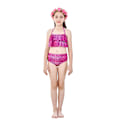 Miniatyrbillede 3 af 5: 3-delt sæt piger havfrue hale bikini badetøj sæt STYLE 7 STYLE 7 140cm