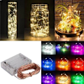 Miniatyrbild 5 av 5: 1m Mini LED Ljussträng Batteridriven Blå