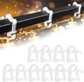 60-pack Mini hängrännekrokar, plastkrokar, ränna Cl