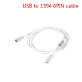 Pikkukuva 1 / 5: 1 x Firewire IEEE 1394 6-nastainen uros - USB 2.0 uros -sovitinjohto Shytmv