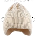 Miniatyrbillede 3 af 5: Dame Vinterhue Blød Stræk Slouchy Skully Strikhue