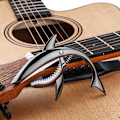 Miniatyrbild 5 av 5: Haj CapoKompatibel med Akustisk Gitarr Zinklegering Gitarr CapoKompatibel med 4 & 6 & 12 Stränginstrument - Svart