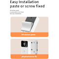 Miniatyrbild 4 av 5: Smart videodörrklocka hem intercom, smart trådlös fjärrstyrd videodörrklocka, högupplöst nattseende wifi laddning stöldskydd dörrklocka, tvåvägs