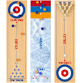 Miniatyrbilde 1 av 5: Curlingspill for Familie 47 tommer, 3 i 1 Bord Shuffleboard, Bord Curlingspill, Bord Curling Bowling