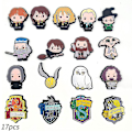 Miniatyrbillede 1 af 5: 17 stk Harry Potter Sko Charms, Croc Clog Sko Dekoration