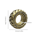 Miniatyrbilde 3 av 5: Dobbeltfunksjons Fidget Ring i Rustfritt Stål for Motorsykkeldekk, 100% Ny C