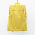 Miniatyrbild 3 av 4: Damjacka i denim, enfärgad, ärmlös, vår & höst Yellow s