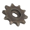 Miniatyrbillede 2 af 4: 10 Tands Cykelmotor Tandhjul Kulstofstål Udskiftning 10t Cykelkæde Tandhjul Til Gearmotor 5mm