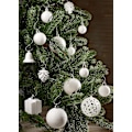 Miniatyrbilde 3 av 5: Brubaker 101-dels Julekuler med Topppynt i Lilla, Julepynt til Juletreet Creamy white