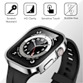 Miniatyrbild 5 av 5: 2-pack Apple Watch - fodral 44 mm Serie 6/5/4 med inbyggt skärmskydd, hårt PC-fodral Rak kant Anti-Scratch repskyddande 44 mm (blå)