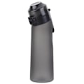 Miniatyrbillede 1 af 2: Smagstilsættet Vandflaske med 7 Pods Air Water Up Flaske Frost Sort 650ml Air Startup Sæt Camping Vandflaske Graphite Grey