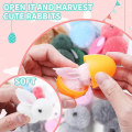 Miniatyrbilde 4 av 5: 12 Fargerike Kanin-Fylte Påskeegg, Assorterte Forfylte 12 Påskeegg Med 12 Søte Kaninleker Påskekurvfyll For Barn Påskeeggfyll