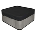 Miniatyrbillede 2 af 5: Højt holdbar og vandtæt 210d firkantet jacuzzi-dæksel - UV-beskyttelse - 218 x 218 x 30 cm (L x B x H) - Sort