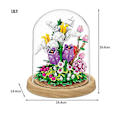 Miniatyrbild 1 av 5: Orkidéblommor Byggklossar | Byggklossar Blommor | Vuxna Blommor - Klossar - Without box 00976