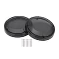 Motorcycle Mesh Speaker Grille Saddlebag Lid Motor Sound Accessories Replacement for Touring Glide 1983-2020, Gloss Black