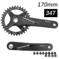 Miniatyrbild 1 av 5: Prowheel Vevarm Square Hole MTB-cykel 104bcd 170mm 175mm Deckas Kedjekrans Mountain Bike 30t 32 34 36 38 40t 1x 2x 1 2 Växlar 170mm and 34T