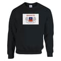 Collegepaita - PIXELFORMA - Mayotten lippu - Musta - Pitkät hihat - Sekoitettu musta Svart jag