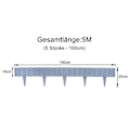 Miniatyrbillede 2 af 4: YRHOME 10 Meter Rattan Sengeside Græsmatte Kant Havehegn Rotting Sengeside Hegn Foldbar Grå Hegn