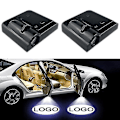 Pikkukuva 1 / 2: 2 kpl Logoprojektori Langaton Auton Oven Valo Iskunvapaa Liima Auton Merkki Logo Opel