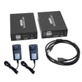 60M -kompatibel KVM-forlenger -kompatibel USB KVM Ethernet-forlenger sender mottaker EU-plugg Black