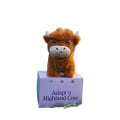 Miniatyrbillede 3 af 4: Adoptér en Highland Cow Plys - Sød Ko Fyldt Dyr - Blød Ko Figur Legetøj~au 25cm NO BOX