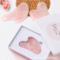 Pikkukuva 1 / 4: Luonnollinen Gua Sha Jade Rose Quartz -kivipaneeli - Vaaleanpunainen