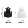Miniatyrbilde 5 av 5: 20 stk utskiftbare flaskehetter forsegling vannflaskehetter bærbare flaskelokk caliber 24 black