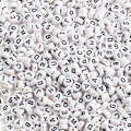 Pikkukuva 5 / 5: 100/200/300 kpl 7 mm akryylivärisiä vokaaleja yksinkertaisia kirjaimia pyöreitä litteitä helmiä DIY-kotitekoiseen kaulakorun ja rannekorun koruihin, satunnainen sekoitus 8 Random Mix8 200pcs