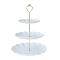 Miniatyrbilde 1 av 5: 3-etasjes Cupcake Stativ, Dessert Display Stativ, BPA-fri, Stor Kapasitet, Enkel Montering, Kake Stativ (LGL) White