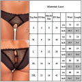 Miniatyrbild 4 av 4: Damunderkläder - Trosor, Stringtrosor, Knickers, G-string, Crotchless Rose Red 2XL