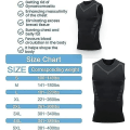 Miniatyrbild 2 av 4: Ionic Shaping Vest, Formgivande Väst för Män, 2023 Ny Version Ionic Shaping Vest För Män, Bekväm Andningsbar Is-Silke Tyg White 2XL