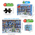 Miniatyrbillede 4 af 5: Adventskalender 2024 Julepuslespil til Voksne, Jule-nedtællings-puslespil, 24 Dele 1008 Dele Puslespil Nedtælling til Juleaften (FMY) PT001