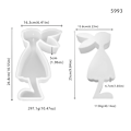 Miniatyrbillede 2 af 5: Påskehare Silikonforme, 3D Kanin Chokoladeform, Kanin Silikonform Til Påske DIY Form Til Kage, Gele, Pudding L