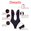 Miniatyrbild 3 av 5: Kvinnlig Kroppsshaper Slips Rygglös BH T-string Midjetränare U-ringad Underklänning Shapewear White S